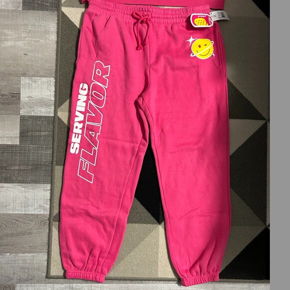 NWT Poppi ⭐️SET⭐️ Pink Joggers and Sweat Shirt Women's Size XL - Picture 11 of 16